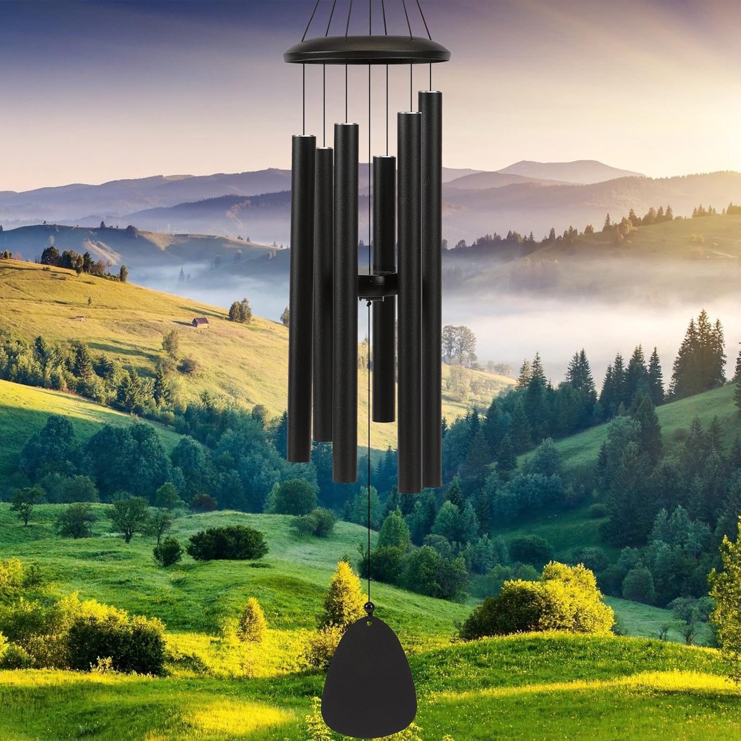 Wind-Chimes-Outdoor-Large-Decor, Deep Tone Soothing Melodic Tones Windchimes, Wind Chimes for Outside, Memorial Wind Chime Best Gift for Mom Women Grandma Neighbors（32