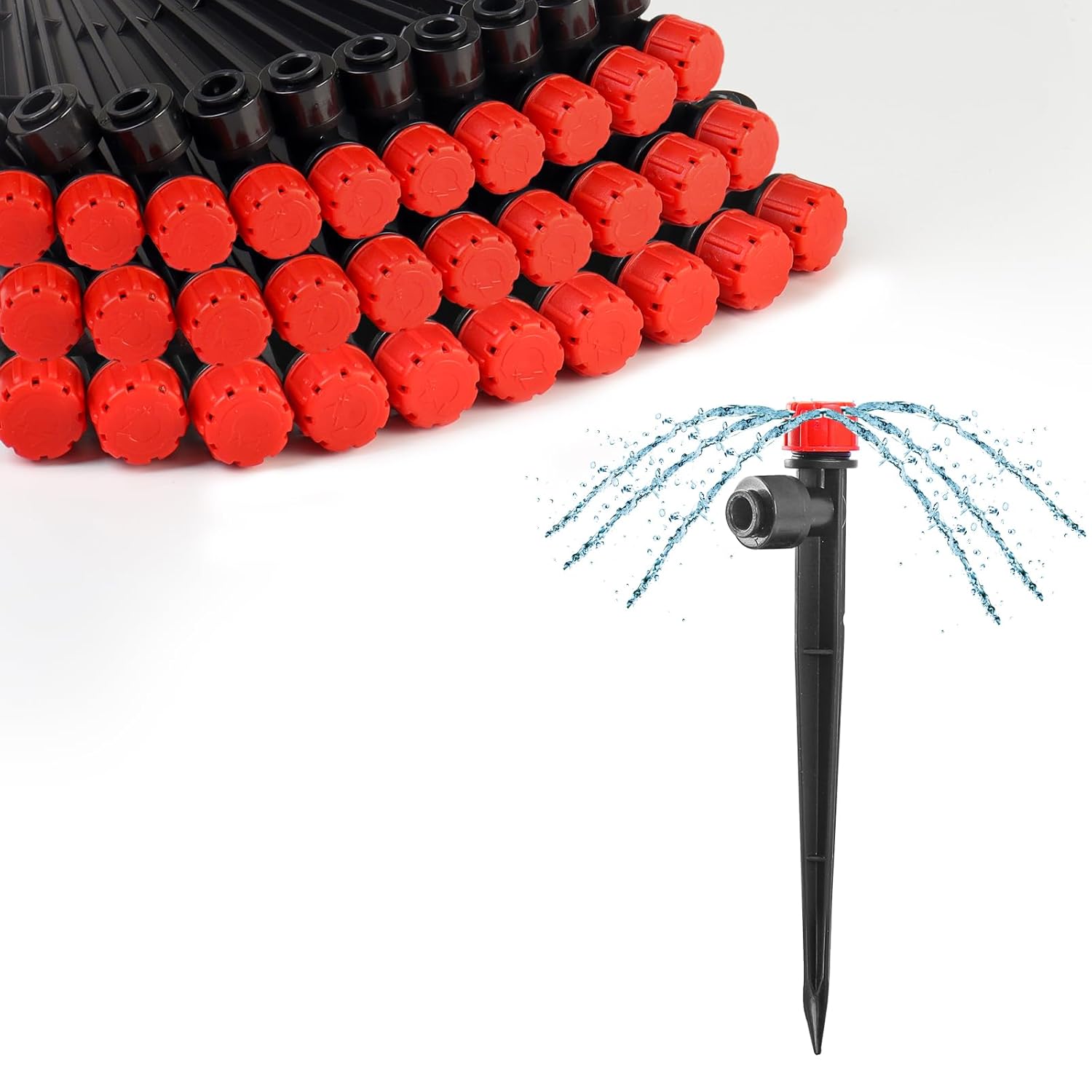 30pcs Quick-Connect Drip Irrigation Emitters for 1/4