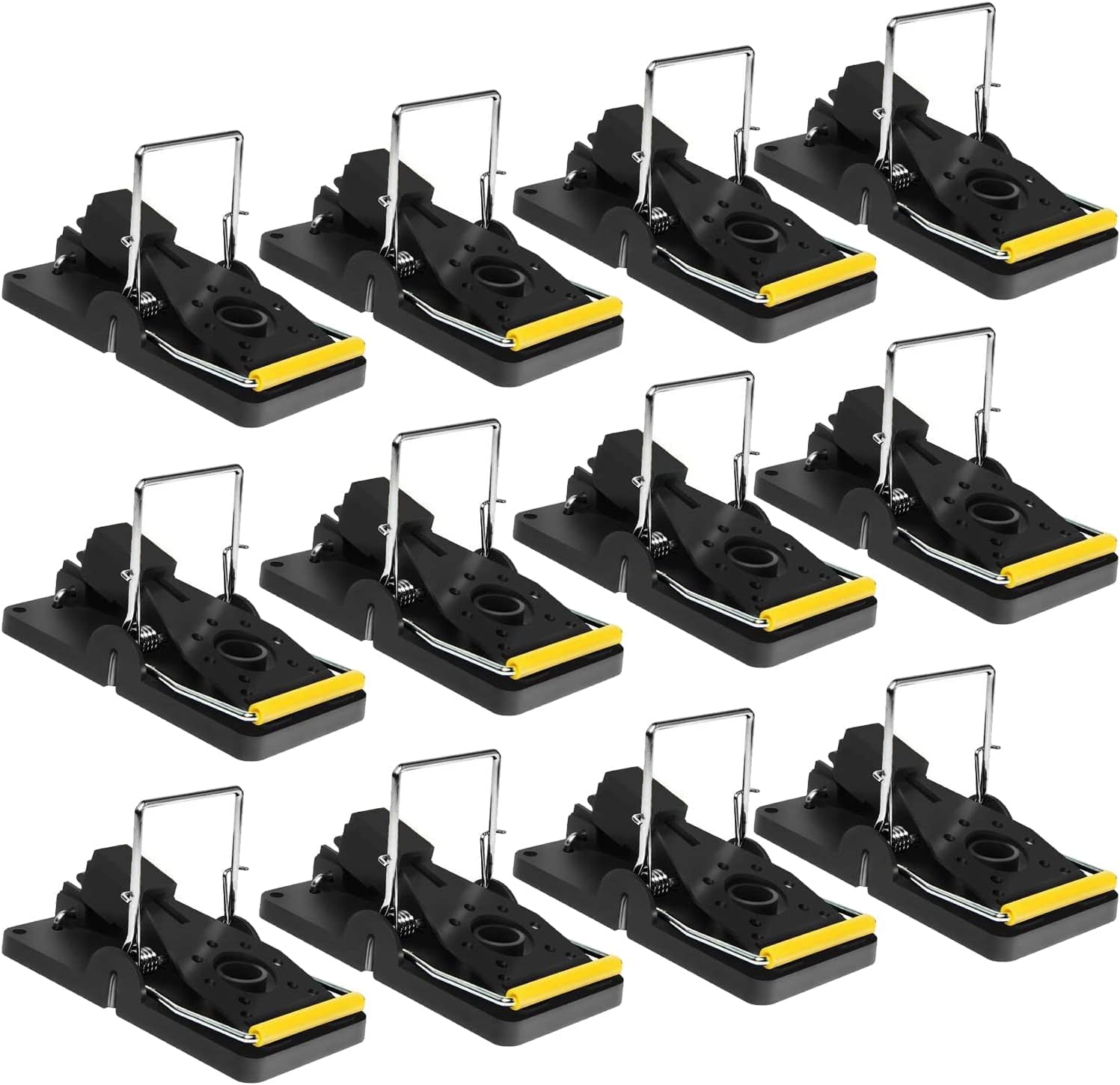 Mouse Traps, Mouse Traps Indoor for Home Quick Effectively, Reusable Mice Trap for House Indoor Outdoor Kill Safe for Family and Pet 12 Packs - Image 1