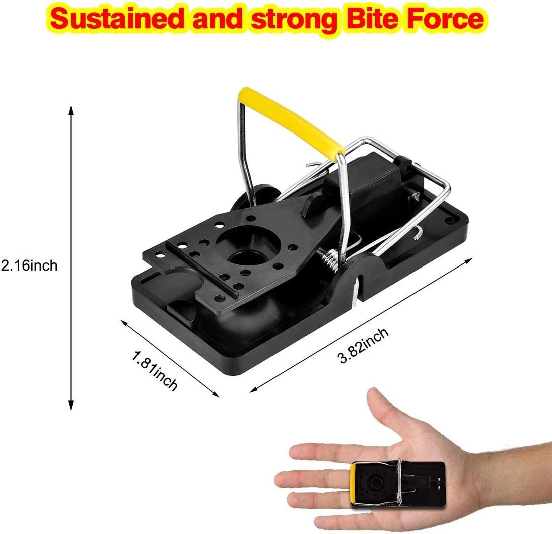 Mouse Traps, Mouse Traps Indoor for Home Quick Effectively, Reusable Mice Trap for House Indoor Outdoor Kill Safe for Family and Pet 12 Packs - Image 2
