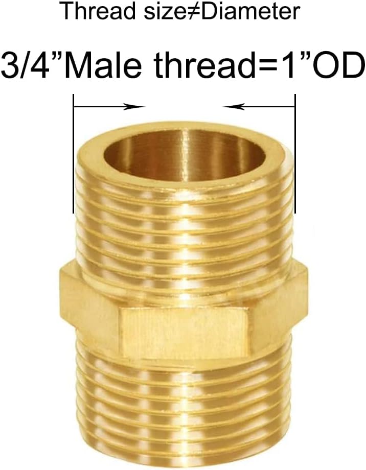 Brass Tee Pipe Fitting Barstock 3 Way 3/4