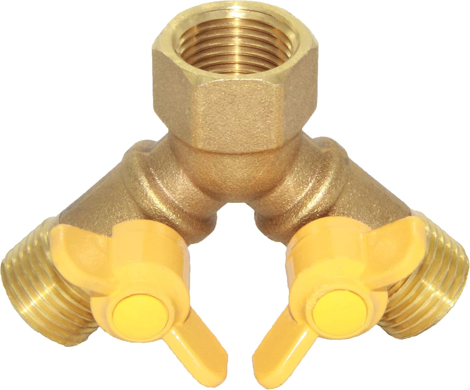 3 Way Split Brass Shut Off Ball Valve Fitting G 1/2