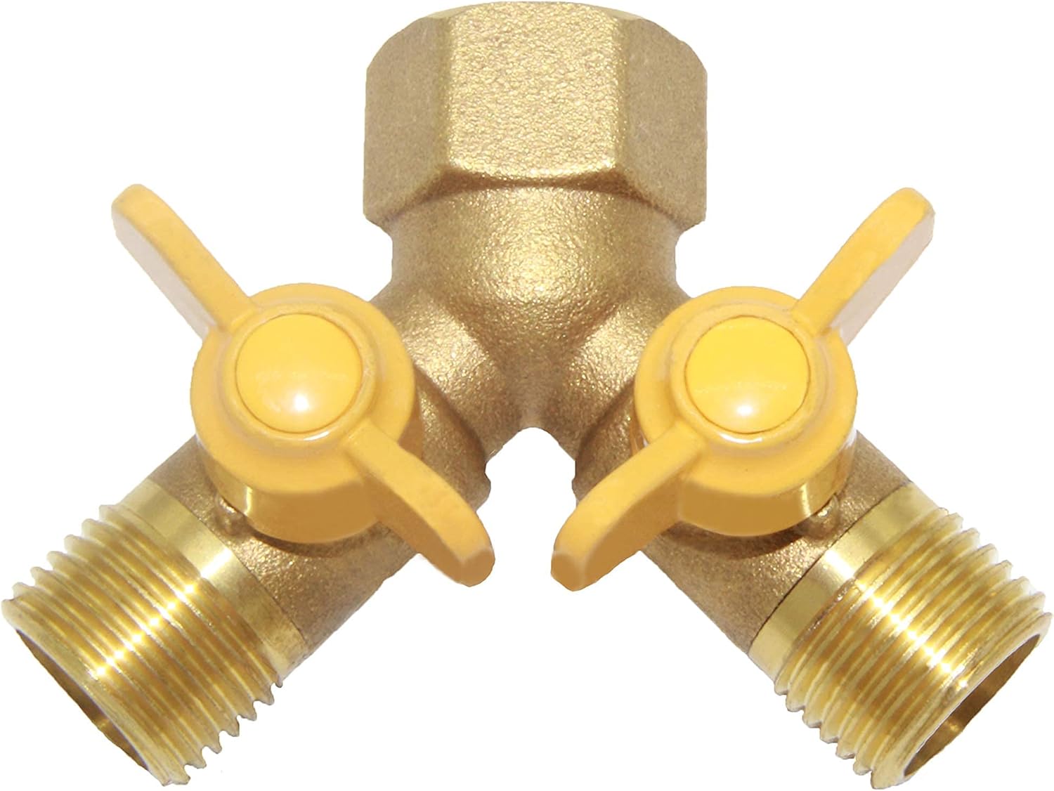 3 Way Split Brass Shut Off Ball Valve Fitting G 1/2