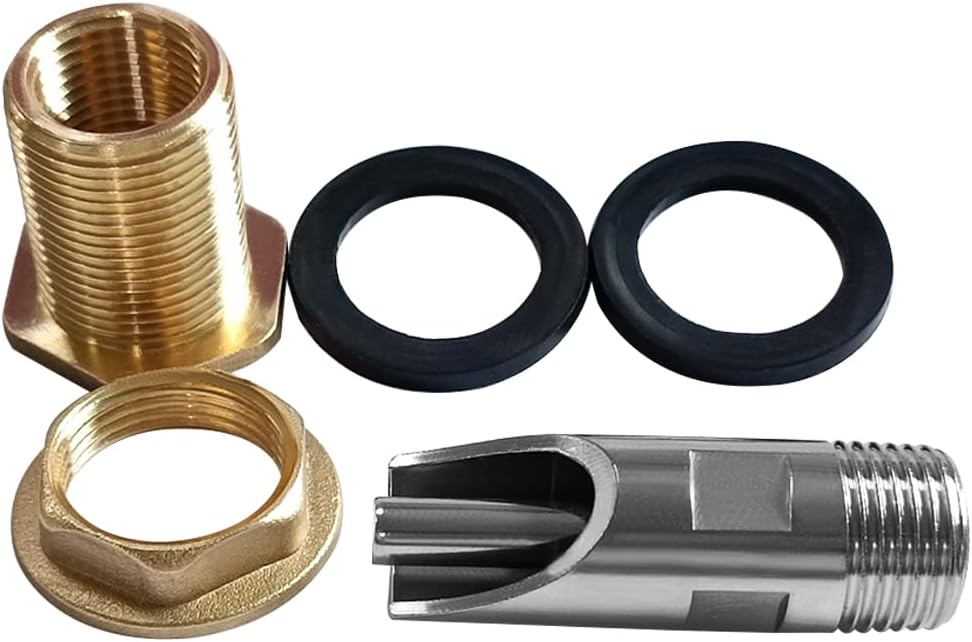 5PCS 1/2 Stainless Steel Automatic Pig Nipple Water Drinker Feeder Waterer + 5PCS 1/2 Female to 3/4 Male Brass Water Tank Connector Bulkhead Fitting Kit for Sows Piglets Drinking - Image 7