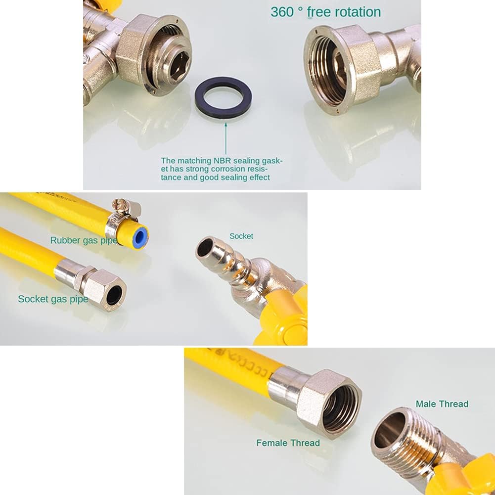 3 Way Copper Shut Off Gas Ball Valve Kit 3/8
