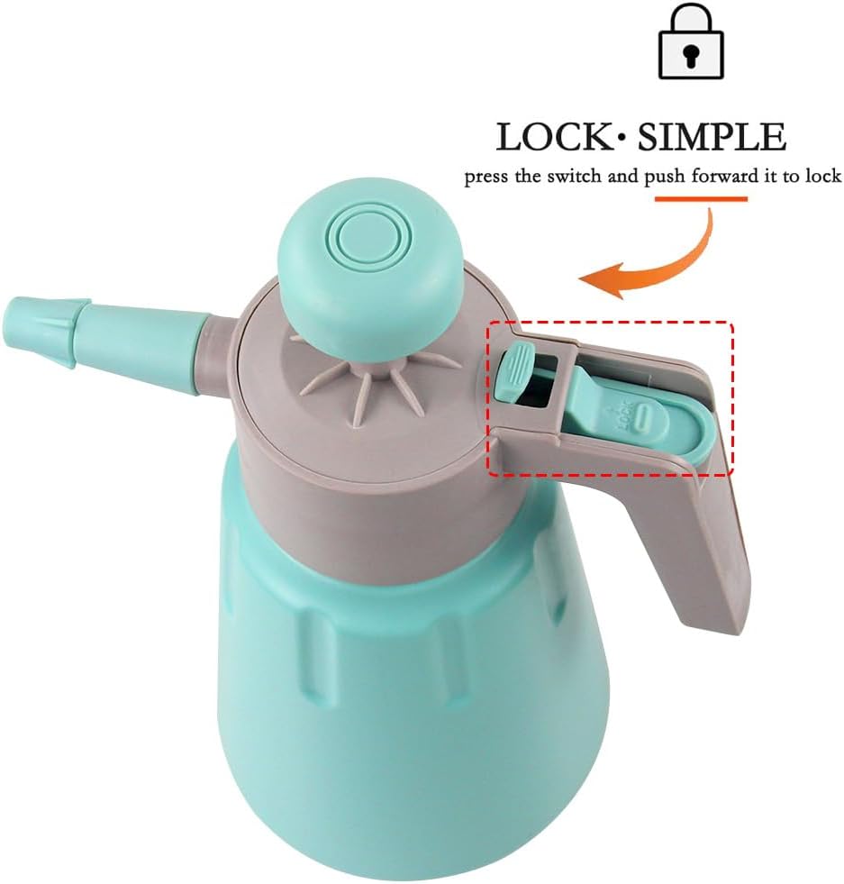 68oz/0.5Gallon Mint Green Garden Pump Sprayer with Safety Valve Portable Yard & Lawn Sprayer for Spraying/Watering/Home Cleaning/Car Washing - Image 3
