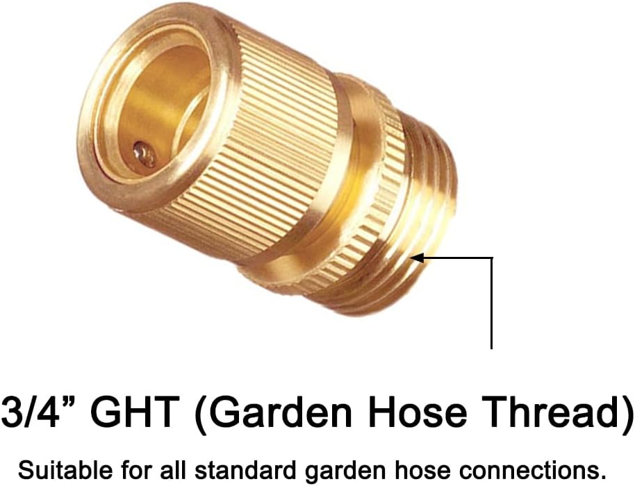 2Set Faucet Quick Connect to Garden Hose 22mm Female x 24mm Male Thread to 3/4