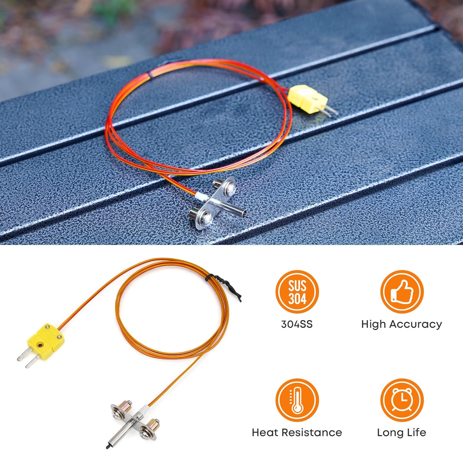 RTD Probe Replacement for Traeger Ironwood 650/885, Pro Series 575/780, Upgraded Thermocouple Probe Kit for #KIT0422 - Image 5