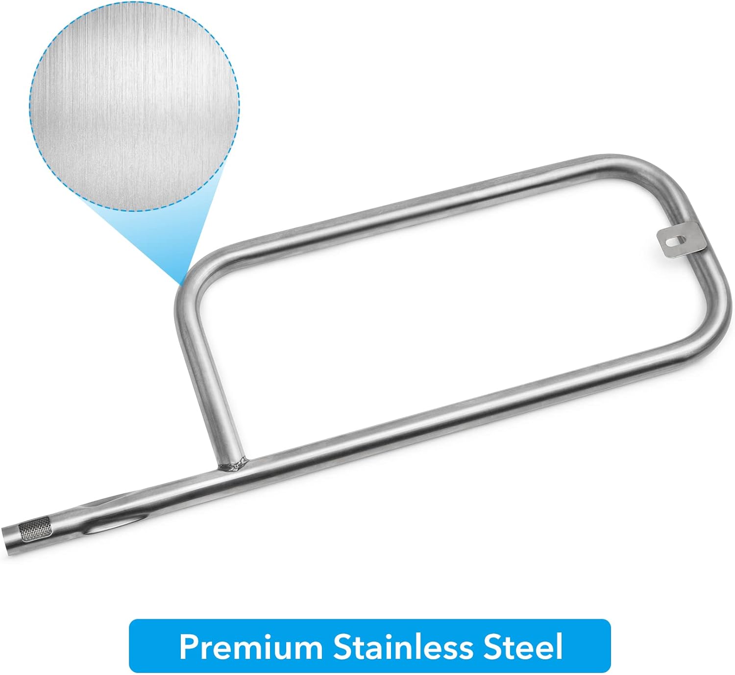 Stainless Steel Grill Burner Tube for Weber Q200 Q220 Q2000 Q2200 396000, 396001, 396002, 566002, 53060001, 54060001 - Grill Burner Tube Pipe Part for Weber 69956/60041/41862 - Image 3