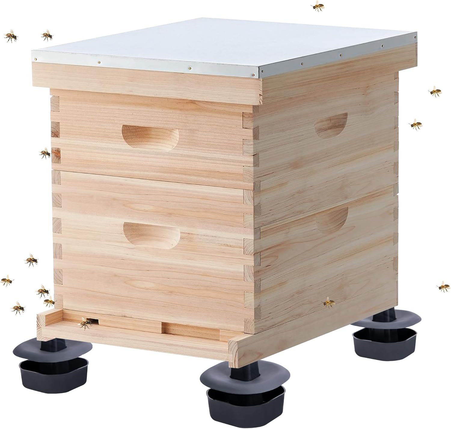 3 Sets/12Pcs Beehive Stands- Sturdy Beehive Feet Stands- Beehive Base Beekeeping Hive Support Tools for Outdoor Garden Beekeeper Workshop - Image 6