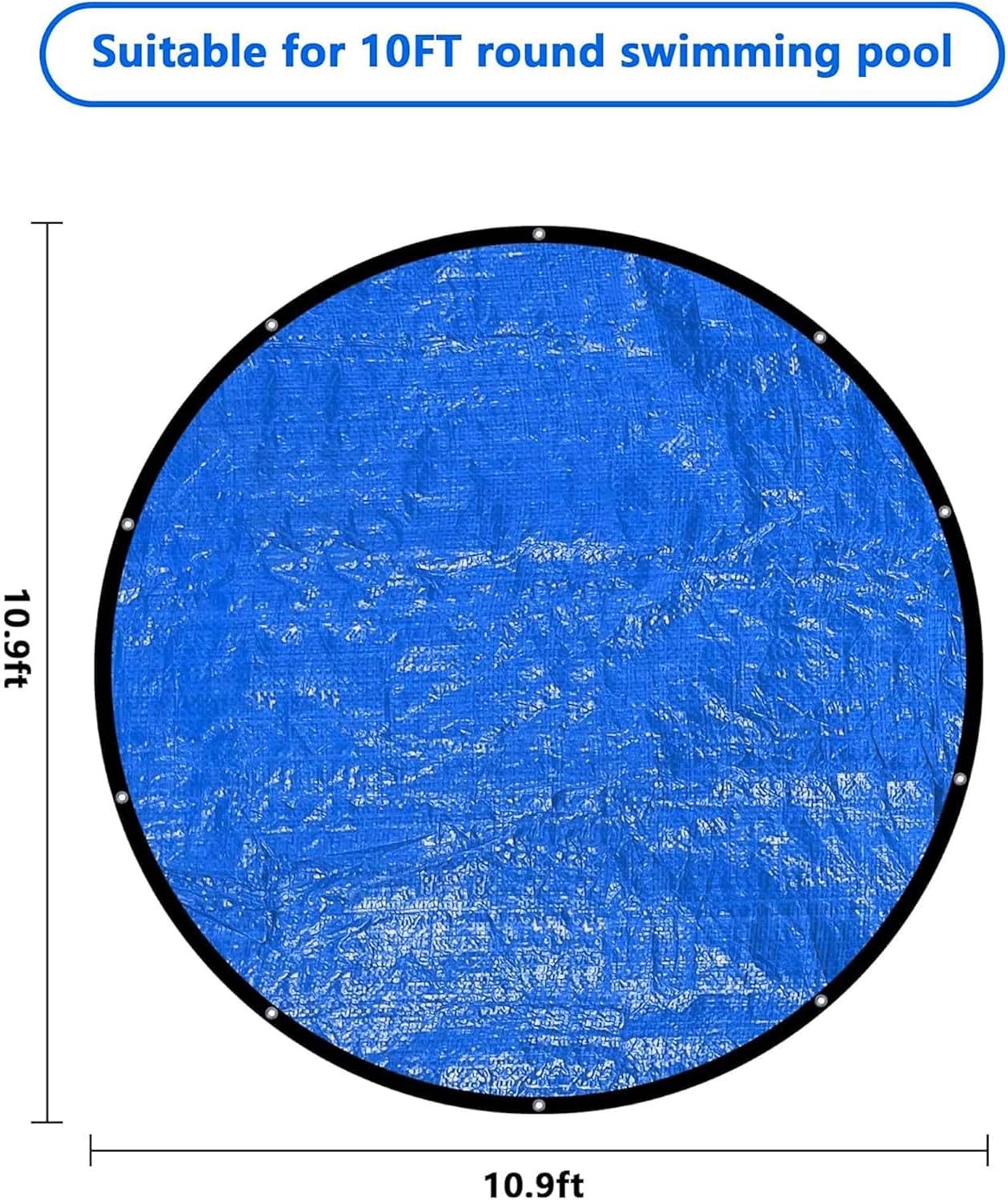 10 Ft Dust Pool Cover Protector-Solar Cover for Round Frame Pools-Pool Cover for Round Inflatable-Pool Cover Protector Heat Retaining Blanket - Image 2
