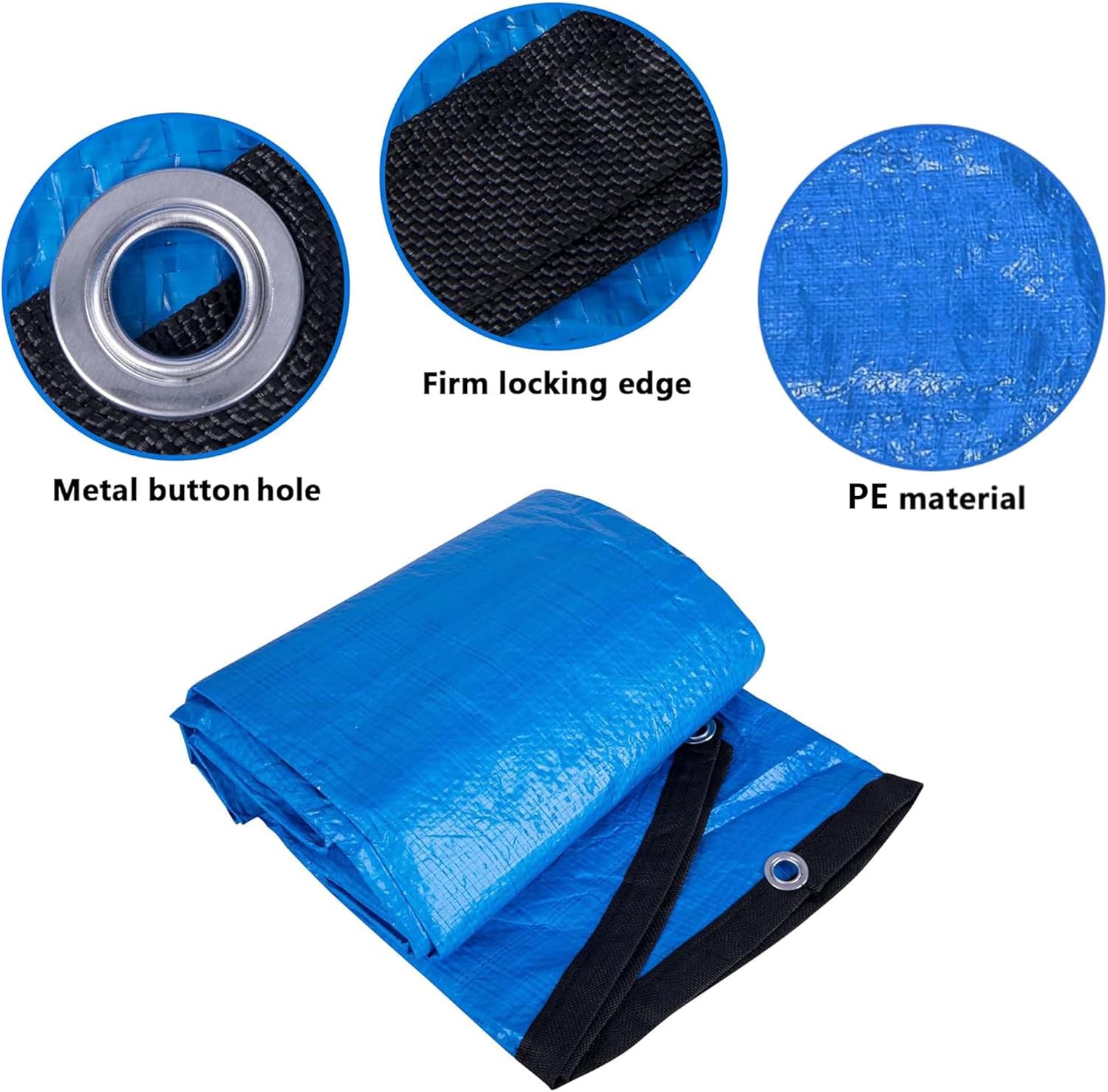 10 Ft Dust Pool Cover Protector-Solar Cover for Round Frame Pools-Pool Cover for Round Inflatable-Pool Cover Protector Heat Retaining Blanket - Image 3