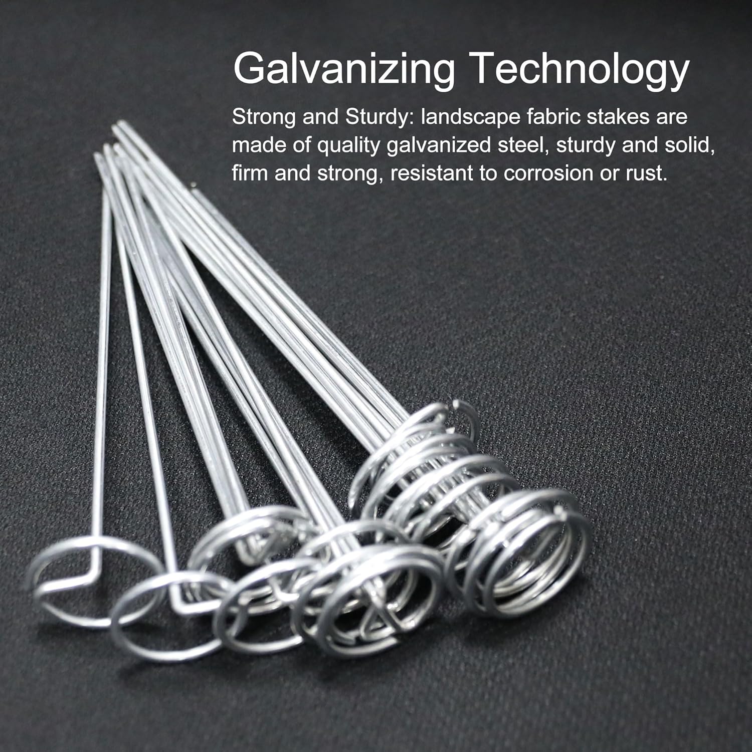 120 Pcs Garden Landscape Staples - 12 Gauge Circle Top Landscape Pins - 6 Inch Galvanized Landscape Pins Garden Stakes with 1Pc Nail Lifter for Securing Yard Garden Lawn Fabric Weed Barrier - Image 5