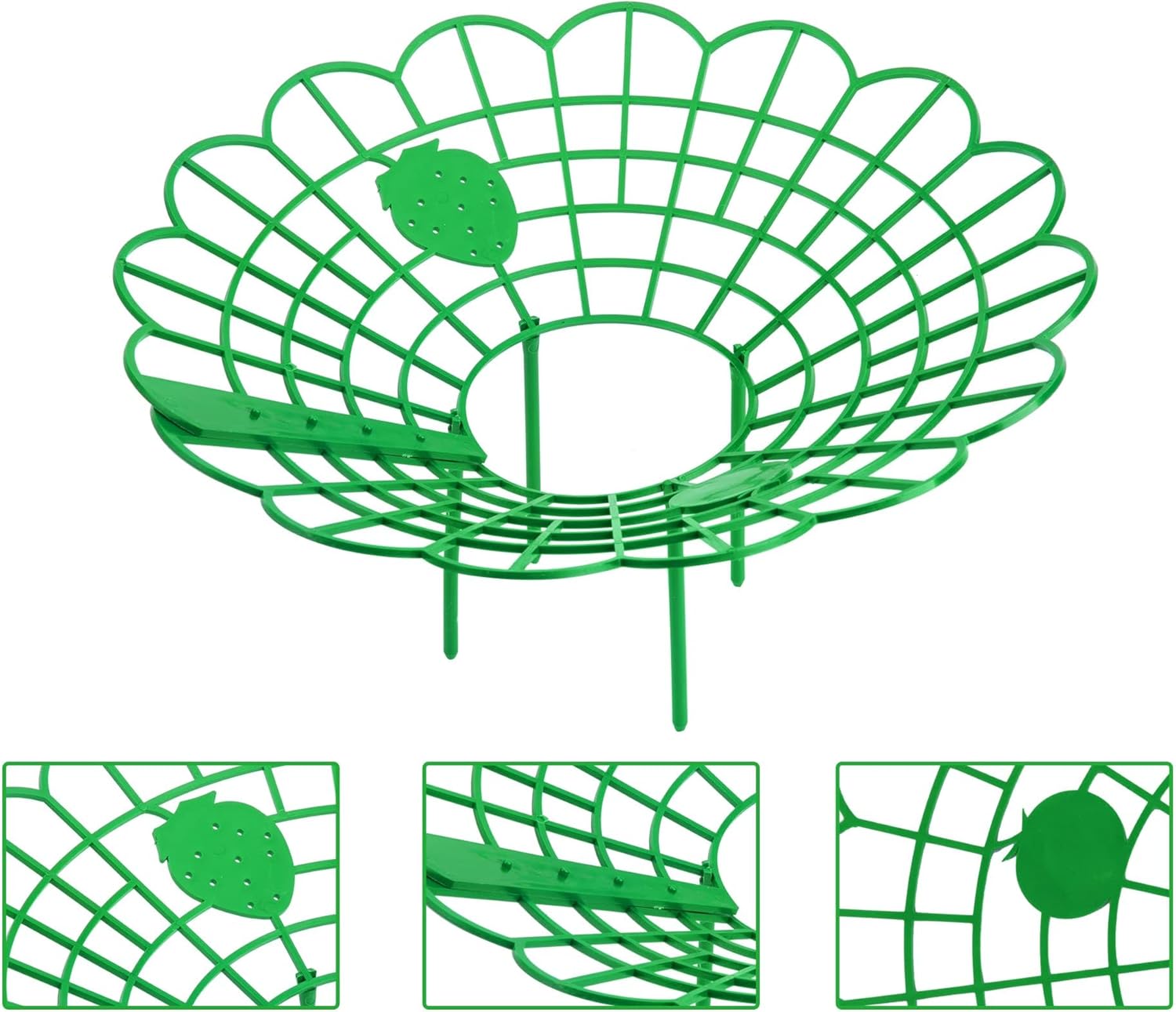 15Pack Strawberry Supports - Strawberry Plant Support Stand Strawberry Growing Racks Protector Strawberry Growing Frame Holder Cage (15, B) - Image 2