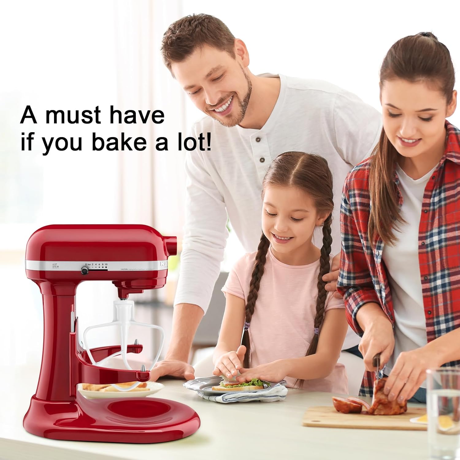 K45B Coated Flat Beater for KitchenAid Mixer, Kitchen Aid Mixer Accessory Kitchenaid Mixer Attachments Kitchenaid Mixer Paddle Stand Mixer Attachment, Mixer Accessory Replace WPW10672617 W10672617 - Image 6