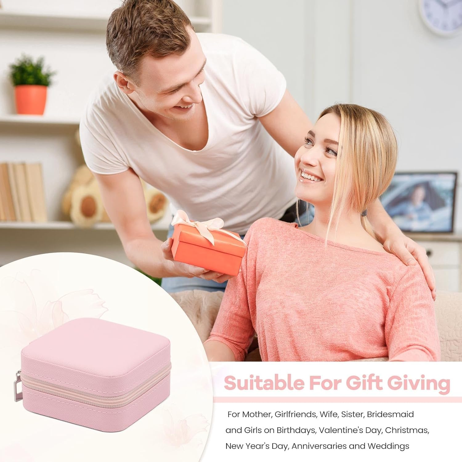 24 Pcs Travel Jewelry Box Exquisite Travel Jewelry Case Portable Jewellery Storage Holder Organizer Box Small Jewelry Organizer for Rings Earrings Necklaces Pendants Bracelets Watches - Image 8