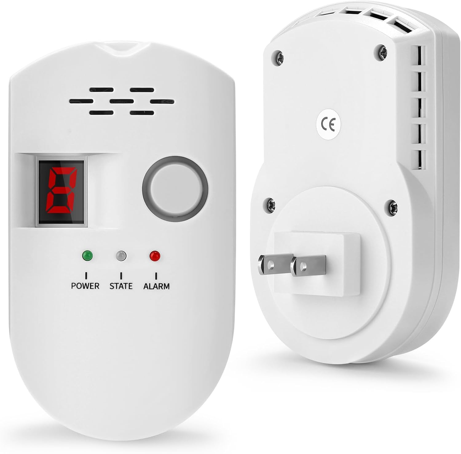 Natural Gas Leak Detector, Plug-in Propane Natural Gas Detector for Home Kitchen RV, Combustible & Explosive Gas Alarm for LPG, LNG, Methane (AC Power) - Image 1