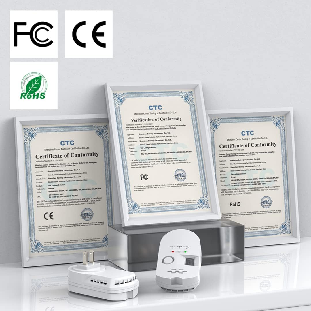 Natural Gas Leak Detector, Plug-in Propane Natural Gas Detector for Home Kitchen RV, Combustible & Explosive Gas Alarm for LPG, LNG, Methane (AC Power) - Image 8