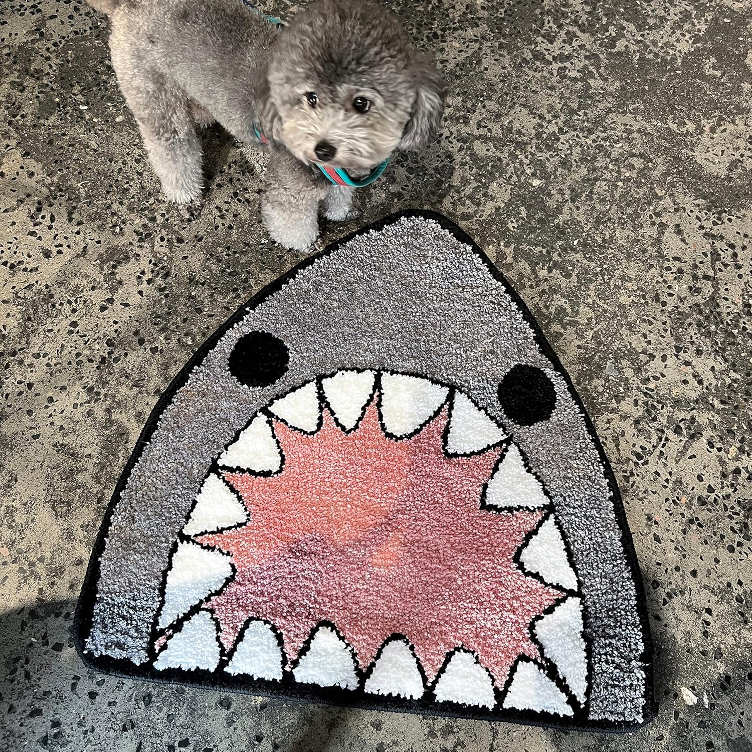 Bathroom Rug Bath Mat Shark Shaped Non Slip Bath Rug Extra Soft and Absorbent Microfiber Bath Rugs for Bathroom Floor Tub and Shower Dry Quickly - Image 6