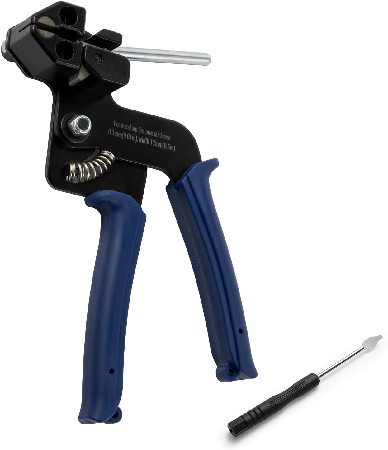 Metal Zip Ties Cutter for Stainless Steel Tie Wrap,Tensioning Installation Cutting Tool for Self-Locking Stainless Zip Ties with Free Zip Tie Release Tool, Two-handed Mode - Image 1