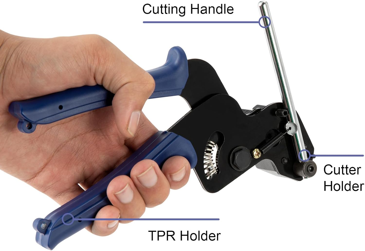 Metal Zip Ties Cutter for Stainless Steel Tie Wrap,Tensioning Installation Cutting Tool for Self-Locking Stainless Zip Ties with Free Zip Tie Release Tool, Two-handed Mode - Image 5
