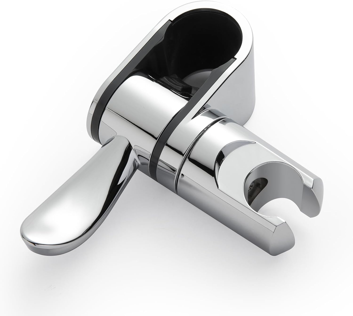 ADA Handshower Shower Grab Bar Head Holder, Universal Fit 1.25''(32mm) Hand Held Shower Bracket for Handicap Grab Bar, Detachable Bathroom Replacement, 360 Degree Rotation Sprayer Holder, Chrome - Image 1