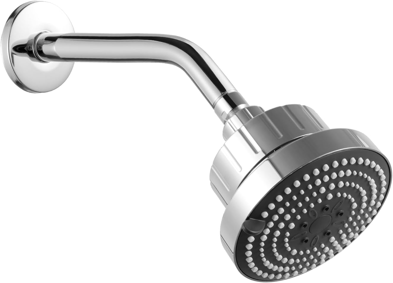Shower Arm 10 in Bundle with 6 Mode Filtered Shower Head, Chrome - Image 1