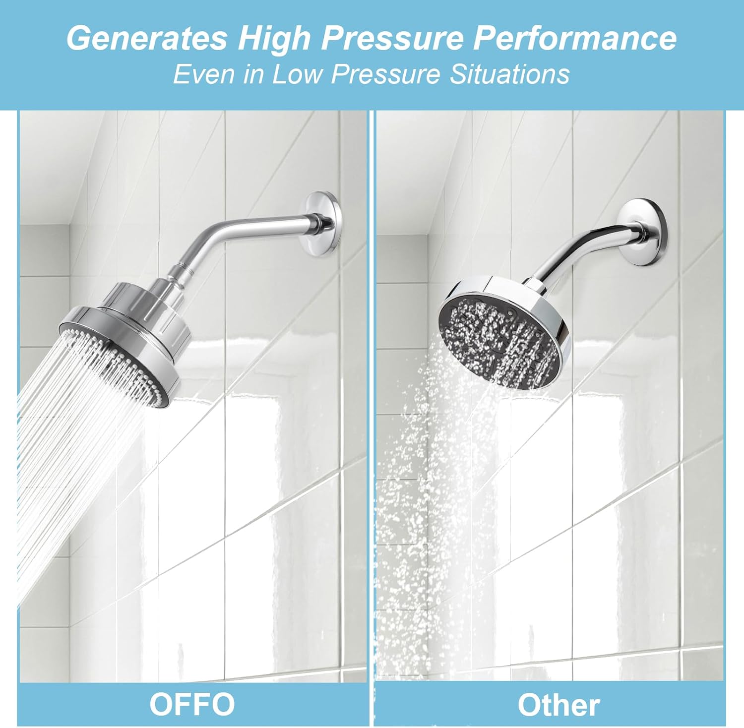 Shower Arm 10 in Bundle with 6 Mode Filtered Shower Head, Chrome - Image 6