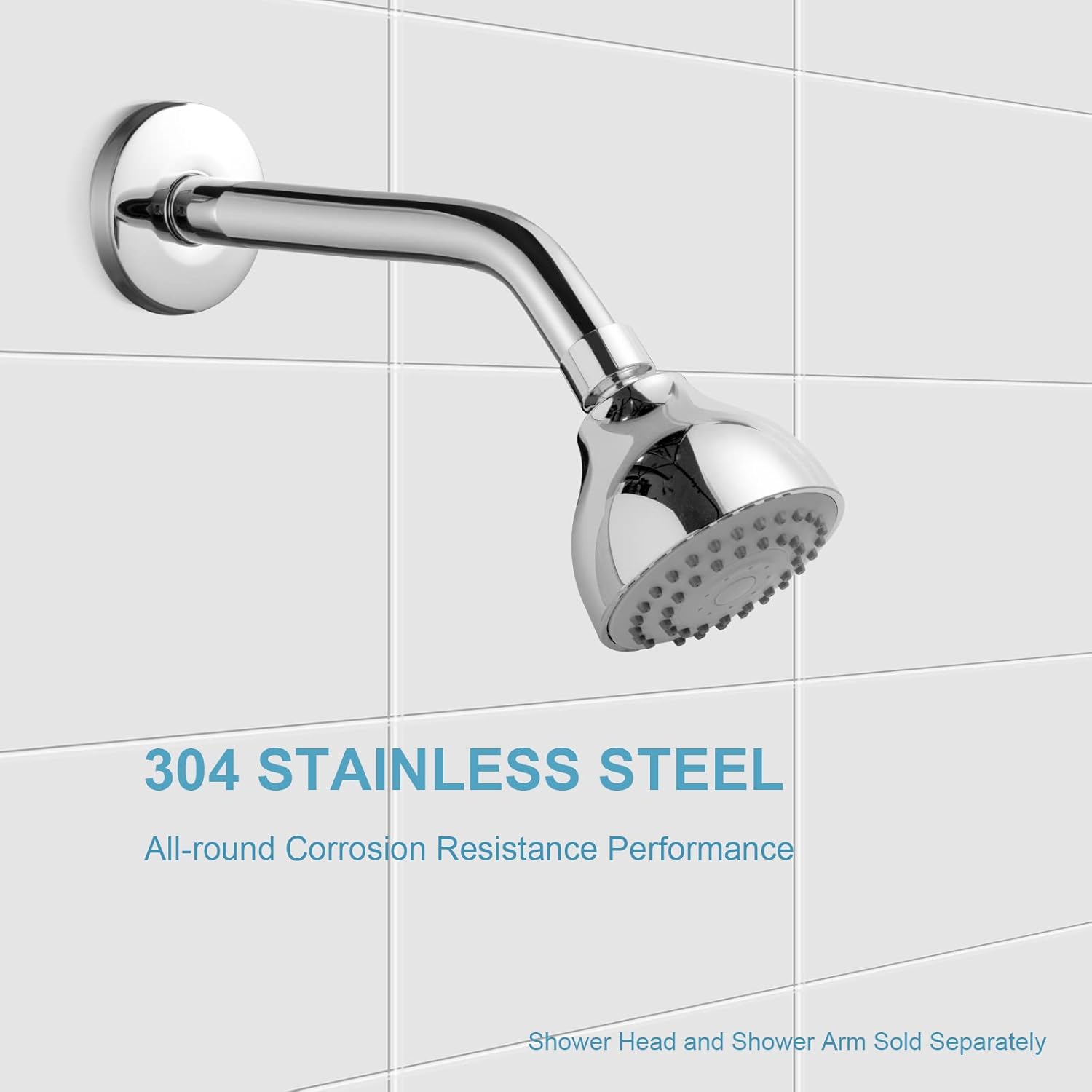 Shower Arm 10 in Bundle with 9 Mode Filtered Shower Head, Chrome - Image 3