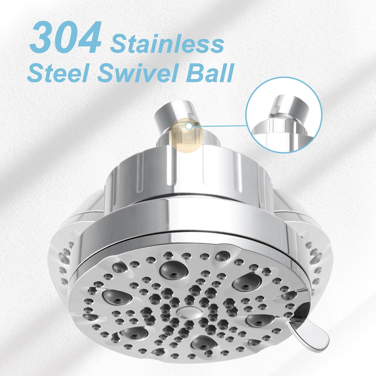 Shower Arm 10 in Bundle with 9 Mode Filtered Shower Head, Chrome - Image 5