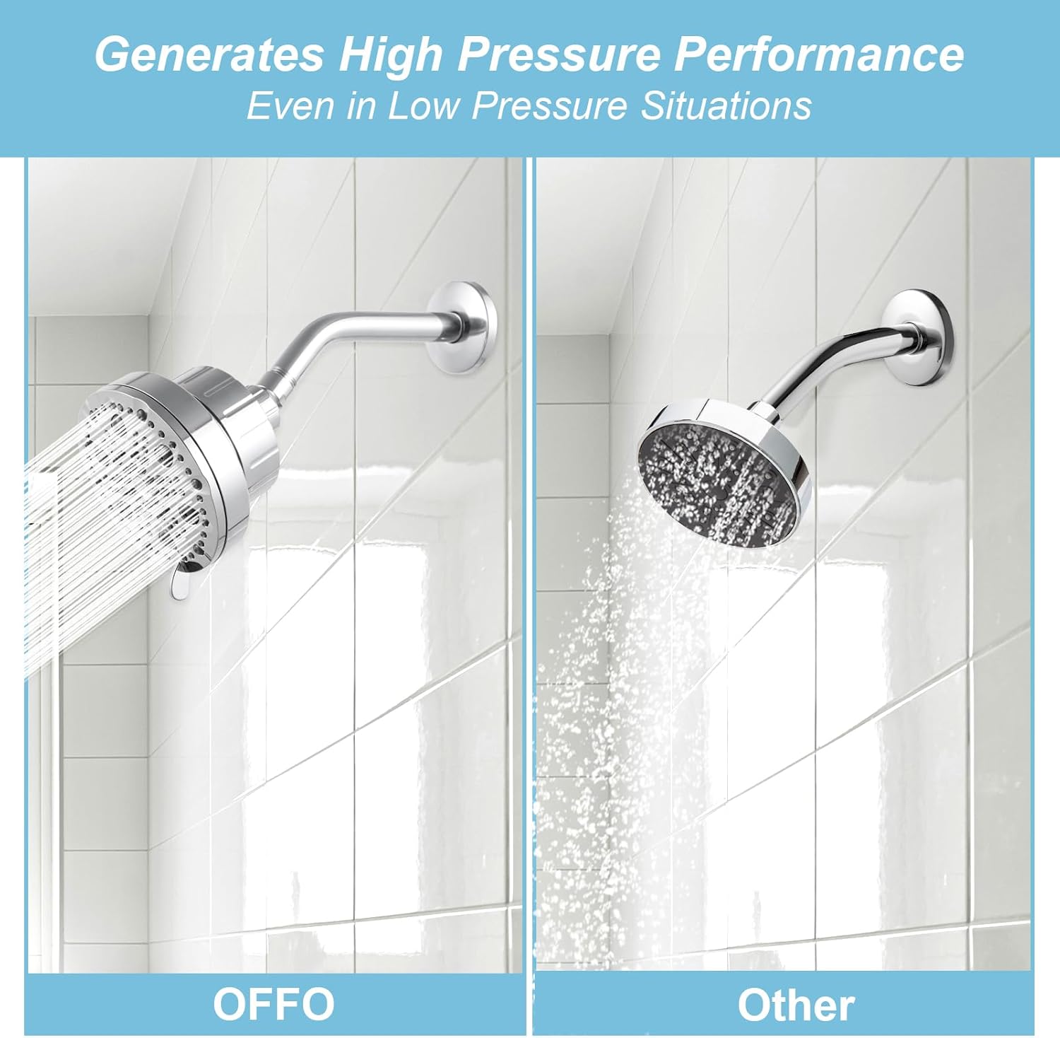 Shower Arm 10 in Bundle with 9 Mode Filtered Shower Head, Chrome - Image 6