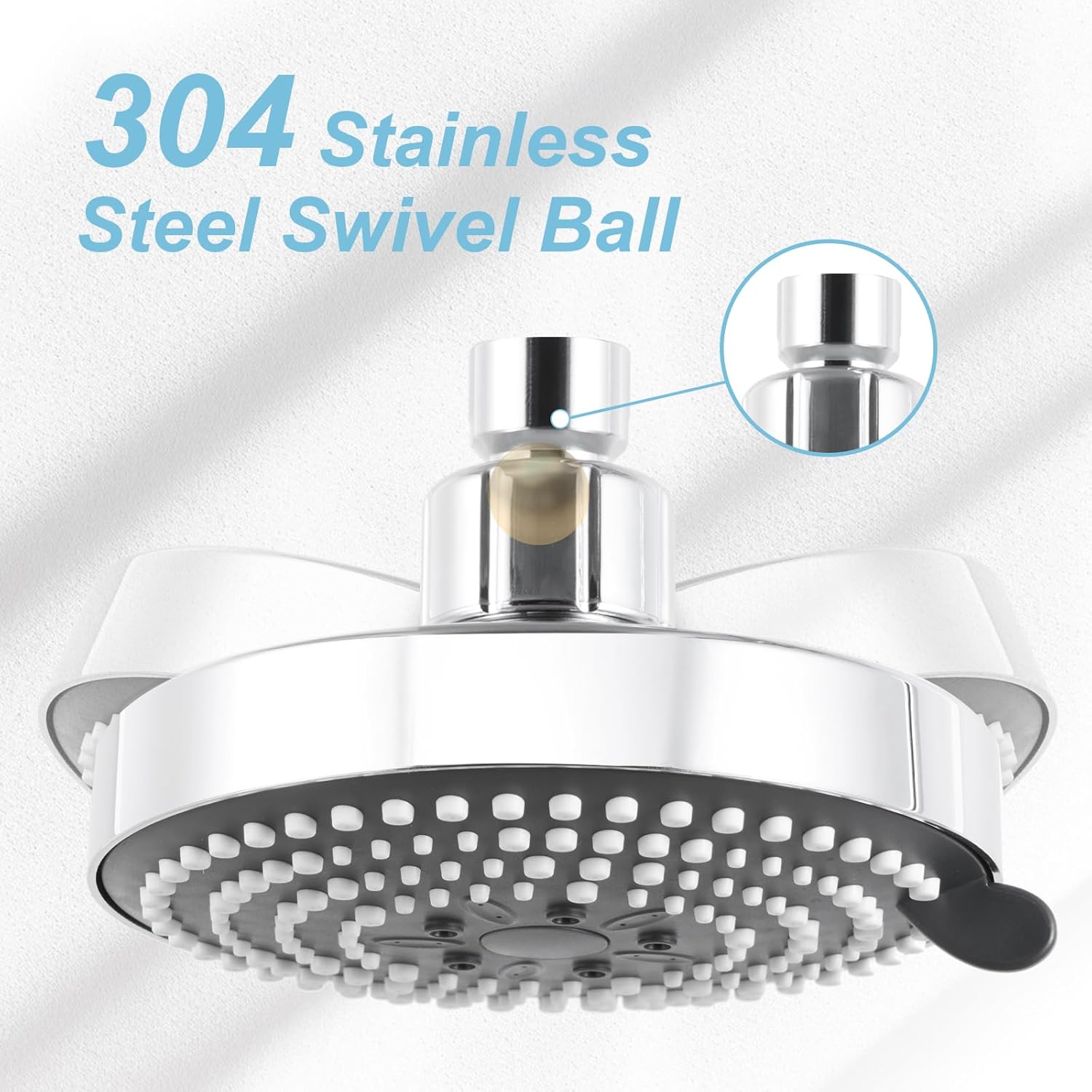 Shower Arm 10 in Bundle with 6 Mode Shower Head, Chrome - Image 4