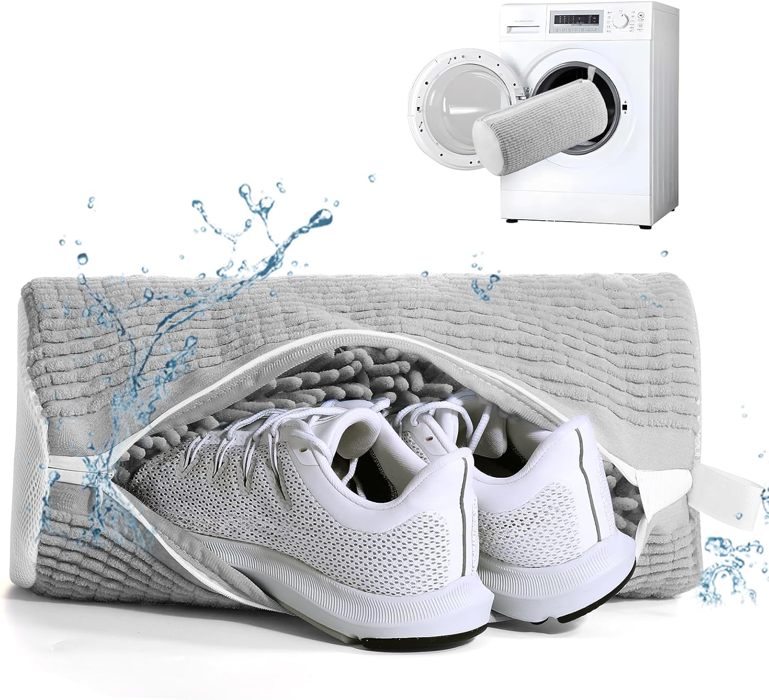 Shoe Washing Machine Bag,Shoe Laundry Bags for Sneakers, Reusable Shoe Cleaning Bag for All Shoe Sizes - Image 1