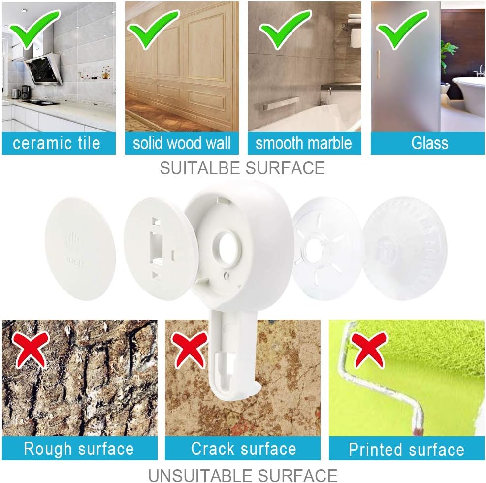 Shower Caddy Suction Cup NO-Drilling Removable Shower Shelf Powerful Heavy Duty Hold up to 22lbs, Waterproof Storage Basket for Shampoo & Toiletries Bathroom & Kitchen Caddy Organizer - Image 7