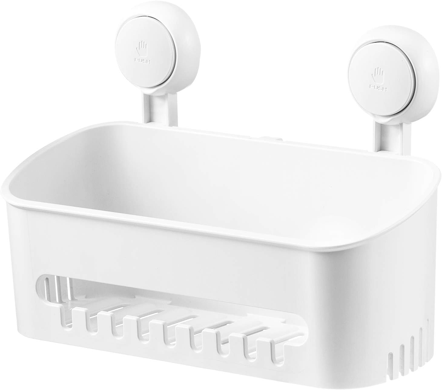 Shower Caddy Suction Cup NO-Drilling Removable Shower Shelf Powerful Heavy Duty Hold up to 22lbs, Waterproof Storage Basket for Shampoo & Toiletries Bathroom & Kitchen Caddy Organizer - Image 8