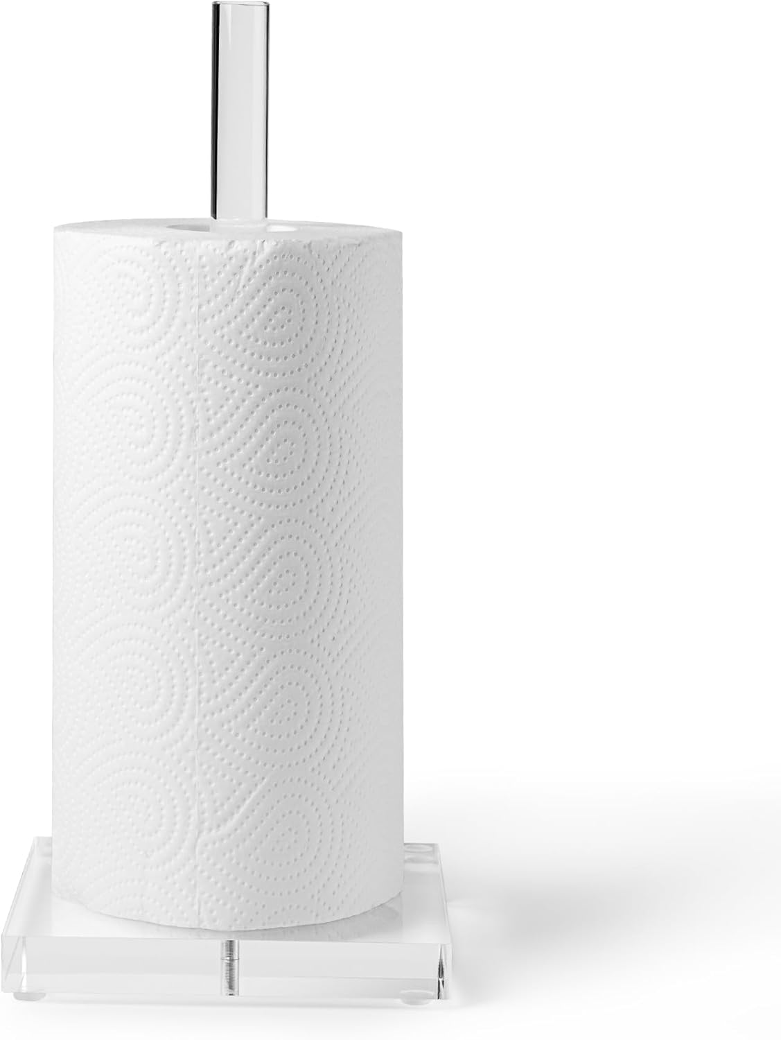 Transparent Acrylic Paper Towel Stand Holder, Freestanding Tabletop Roll Paper Tower Holder, Countertop Paper Towel Dispenser for Kitchen, Bathroom, Coffee Table - Image 6