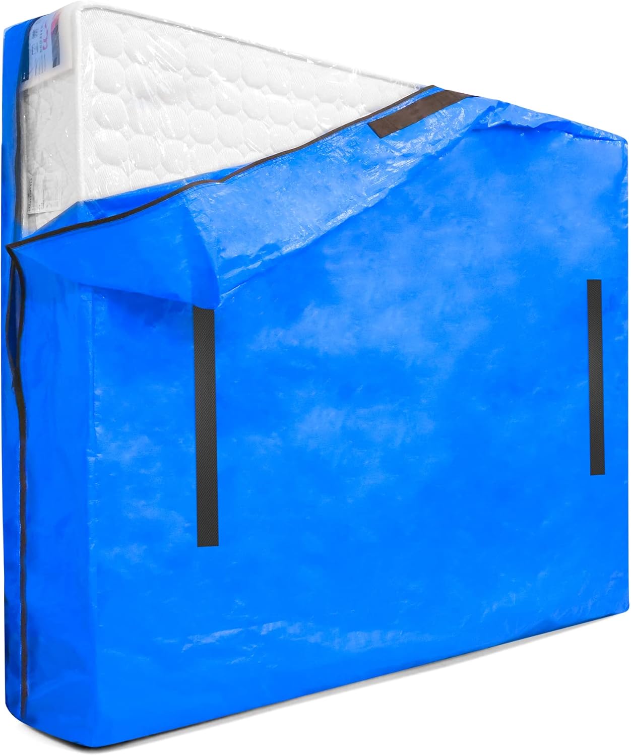 Mattress Bag for Moving & Storage of Full Size, Heavy Duty Mattress Cover for Moving with 12 Handles and Dual Zippers Closure, Thick Reusable Mattress Protector for Moving Supplies & Moving Bags - Image 1
