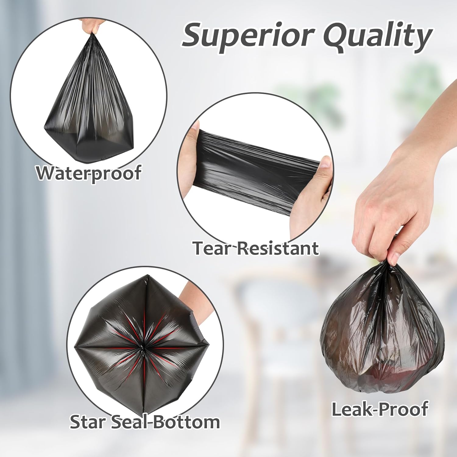 Car Trash Can with Lid + Mini Car Garbage Bags for Auto Trash Bin - Image 6