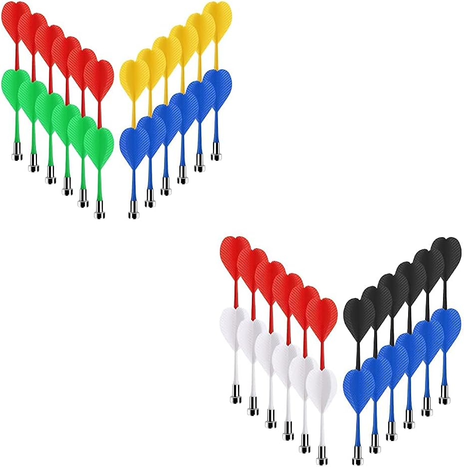 24 pcs +24 pcs Magnetic Darts Bundle, Safe Plastic Darts Replacement Dart for Magnet Dartboard - Image 1