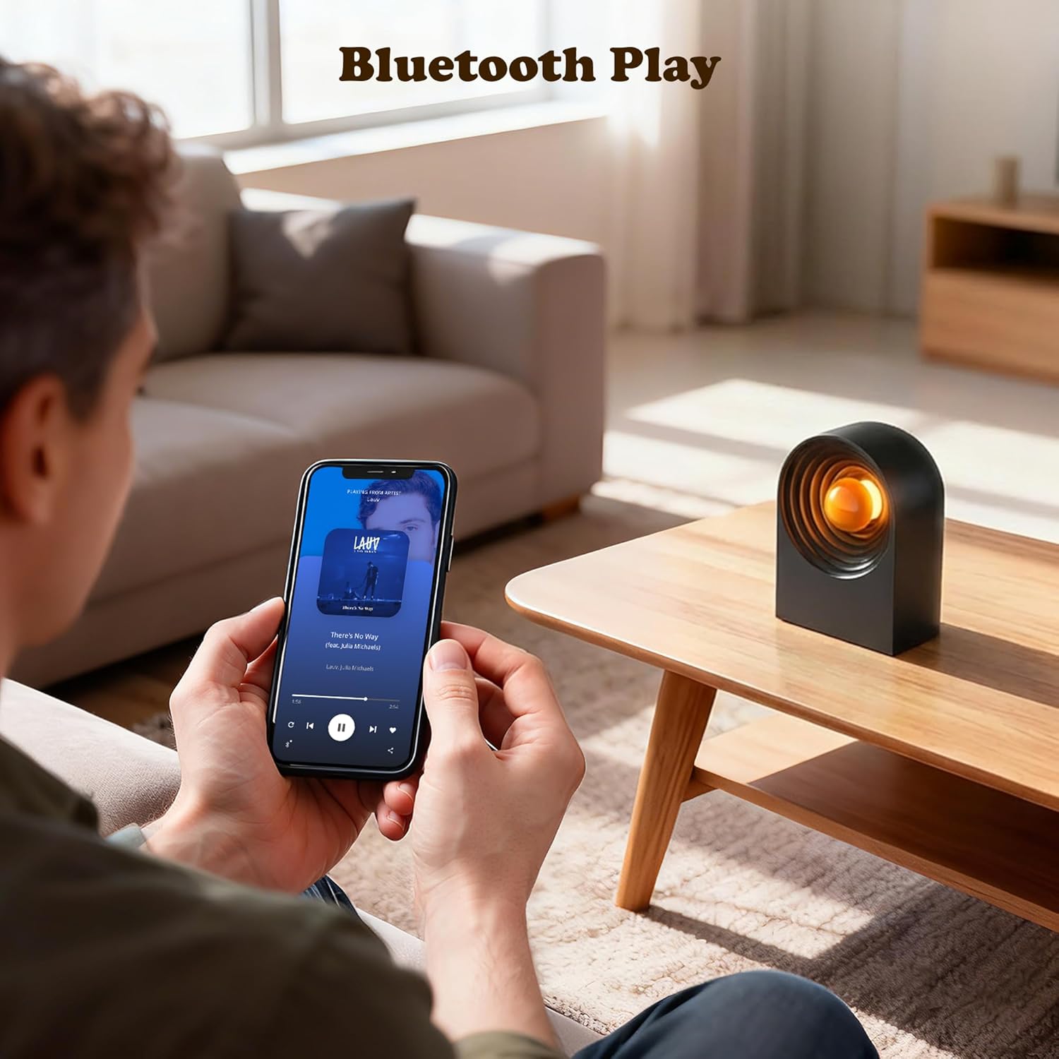 Cute Capybara Night Light and White Noise Sound Machine with Bluetooth Functionality for Bedroom Living Room Squishy Capybara Stuff Boys Girls Gifts(Black) - Image 4