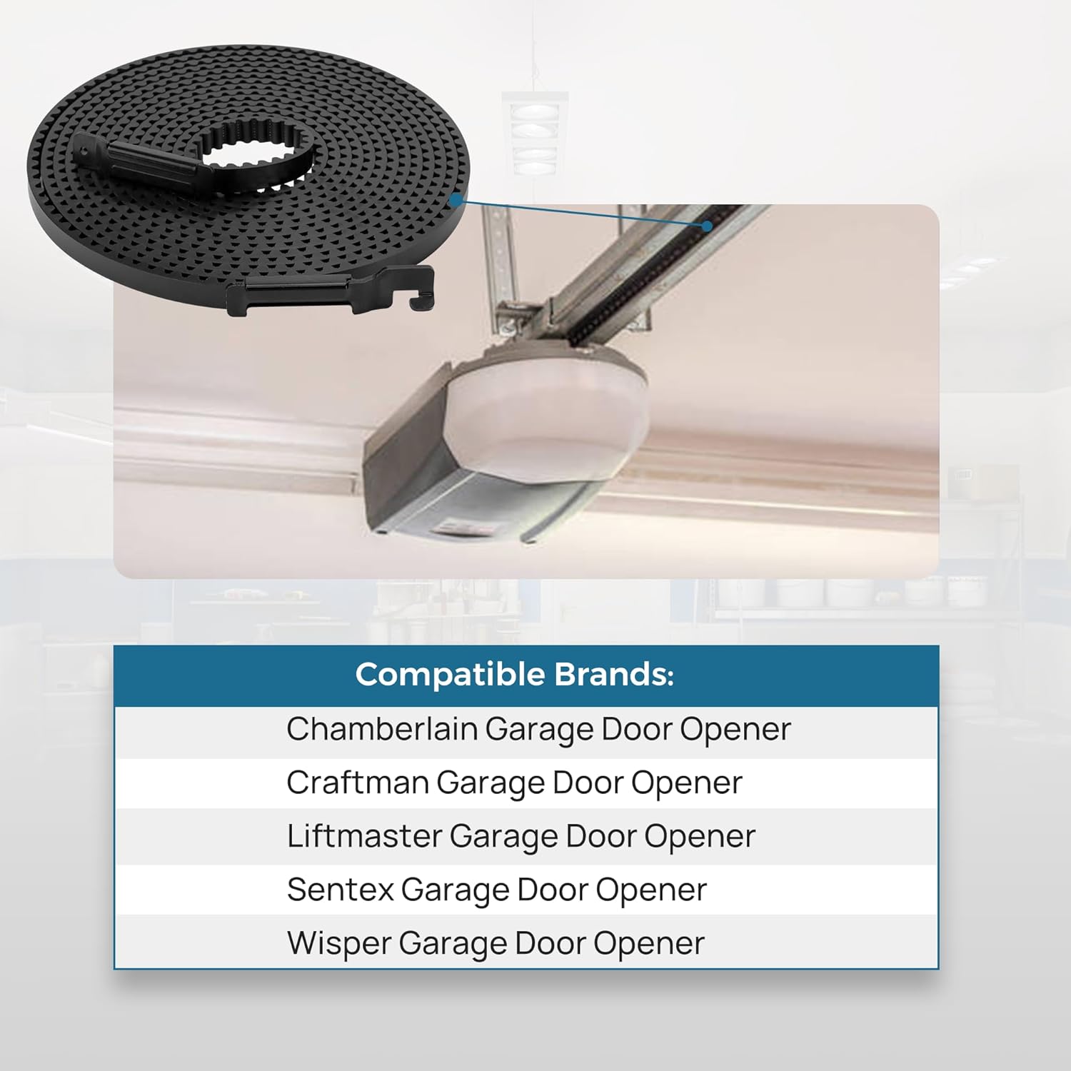 Upgrade 41A5250 41AB050-2 Belt for 7ft High Garage Door, 237