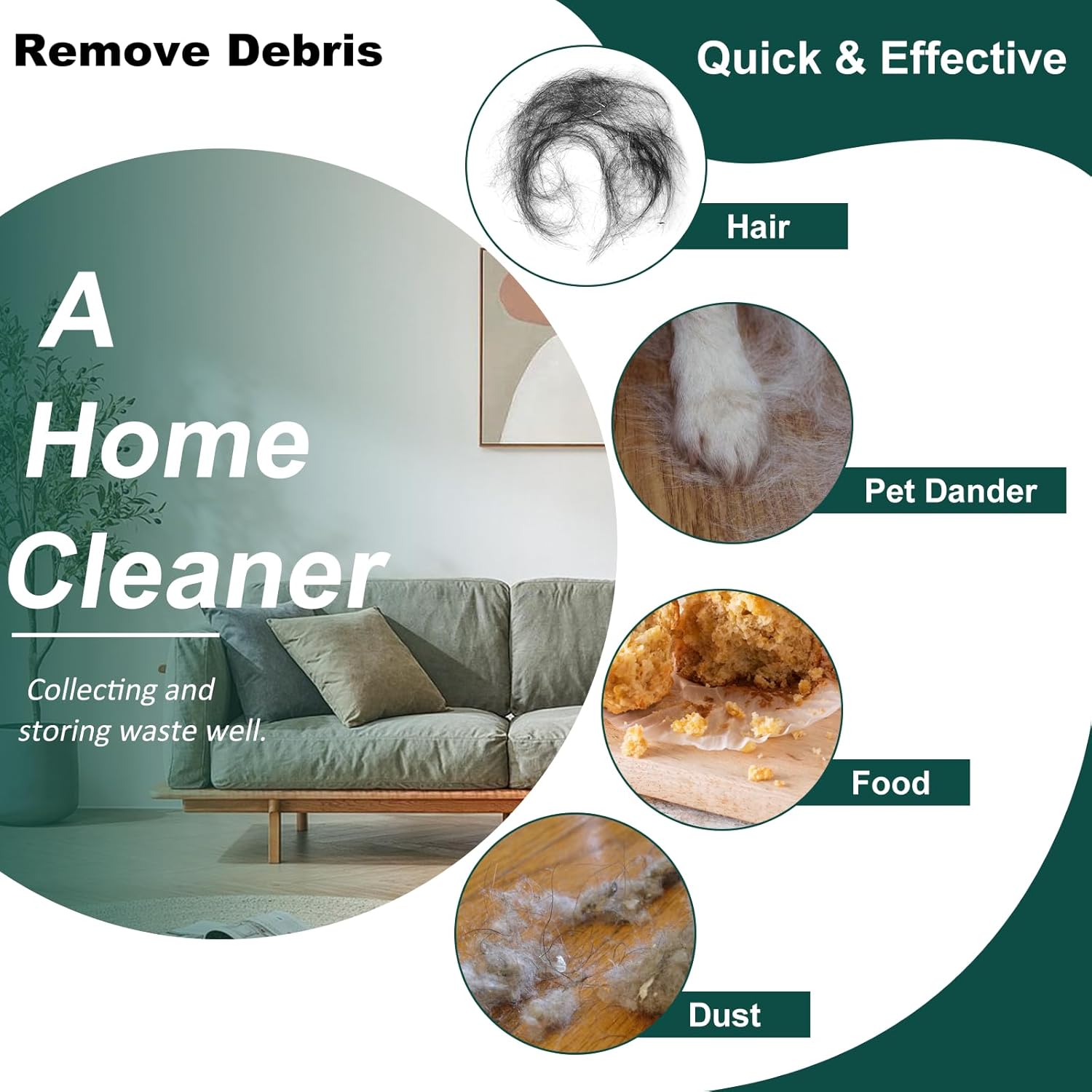 15 Pack Vacuum Cleaner Dust Bag Replacement for Kirby Part 205811 204814 204811 Compatible with Kirby All Generation & Sentria Vacuum Models by - Image 3