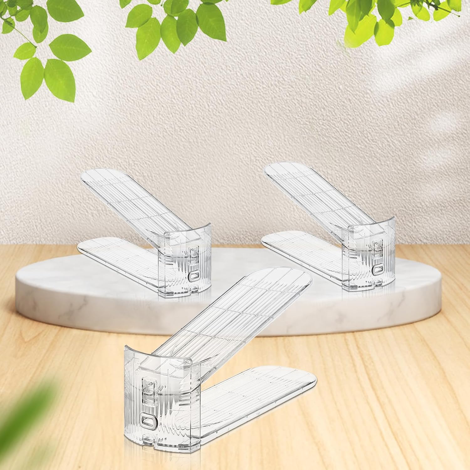 Shoe Slots Organizer for Closet,12PACK Shoe Stacker Shoe Rack Organizer for Closet Space Saver Storage Shoe Holder Organization(Transparent) - Image 7