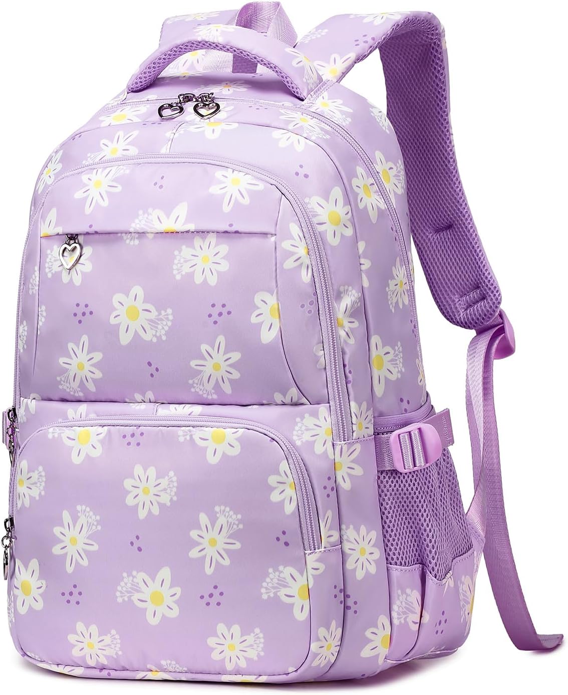 Backpack with Lunch Box for Teenage Girls Little Daisy School Book Bag and Lunch Bag Set for Kids - Image 2