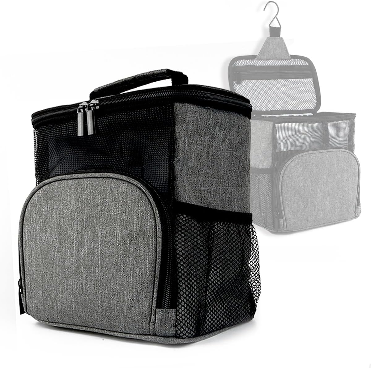 Mesh Shower Caddy Tote Bag, Portable Toiletry Bag Bath Organizer for College Dorms, Gym, Camp, Women and Men - Image 1