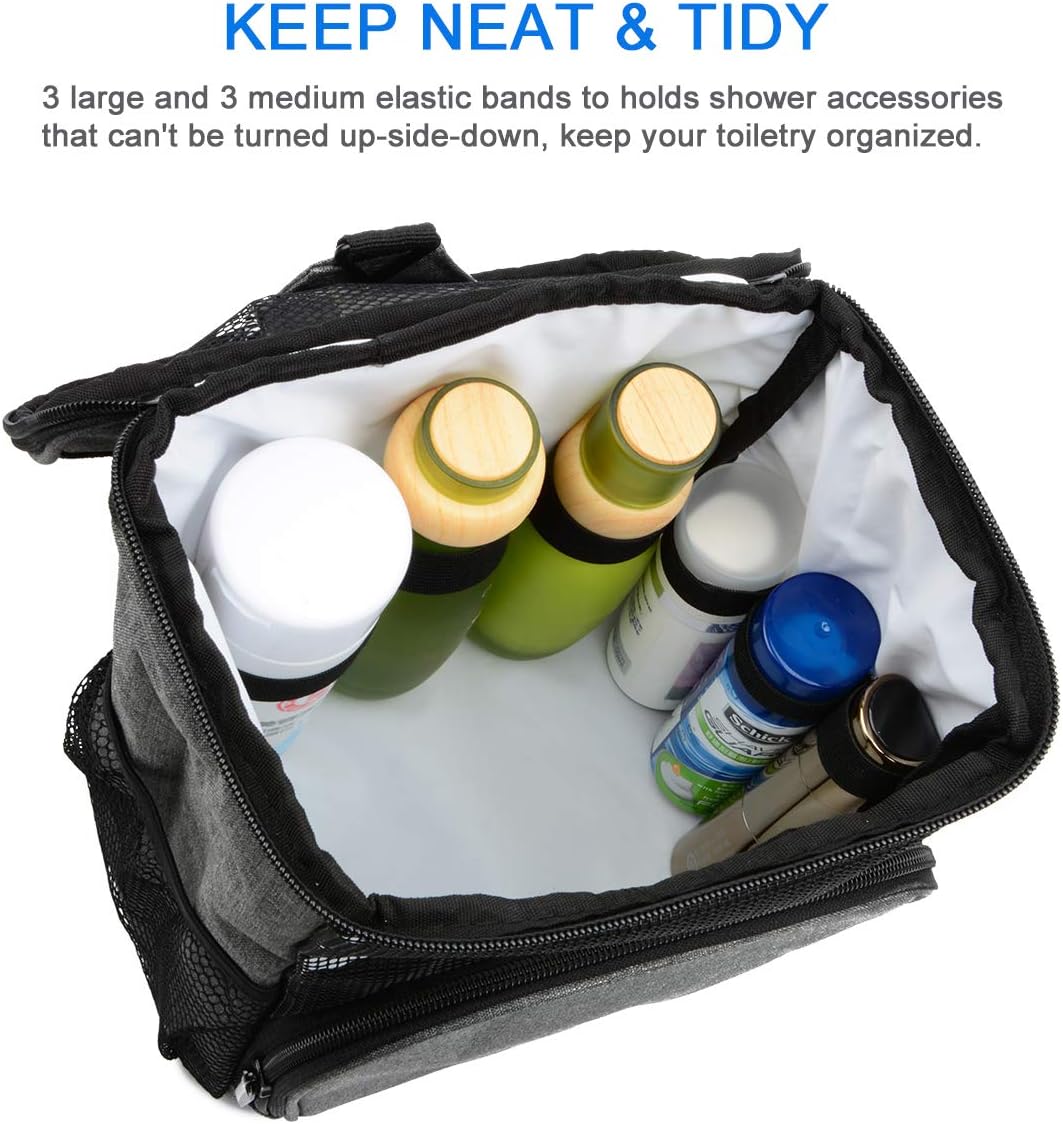 Mesh Shower Caddy Tote Bag, Portable Toiletry Bag Bath Organizer for College Dorms, Gym, Camp, Women and Men - Image 5