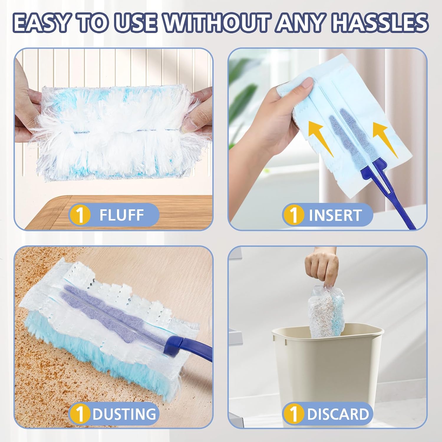 Duster Refills for Swiffer Dusters, 35 Count Disposable Duster Refill Heavy Duty Dusters Refills Replacement Head - Image 4