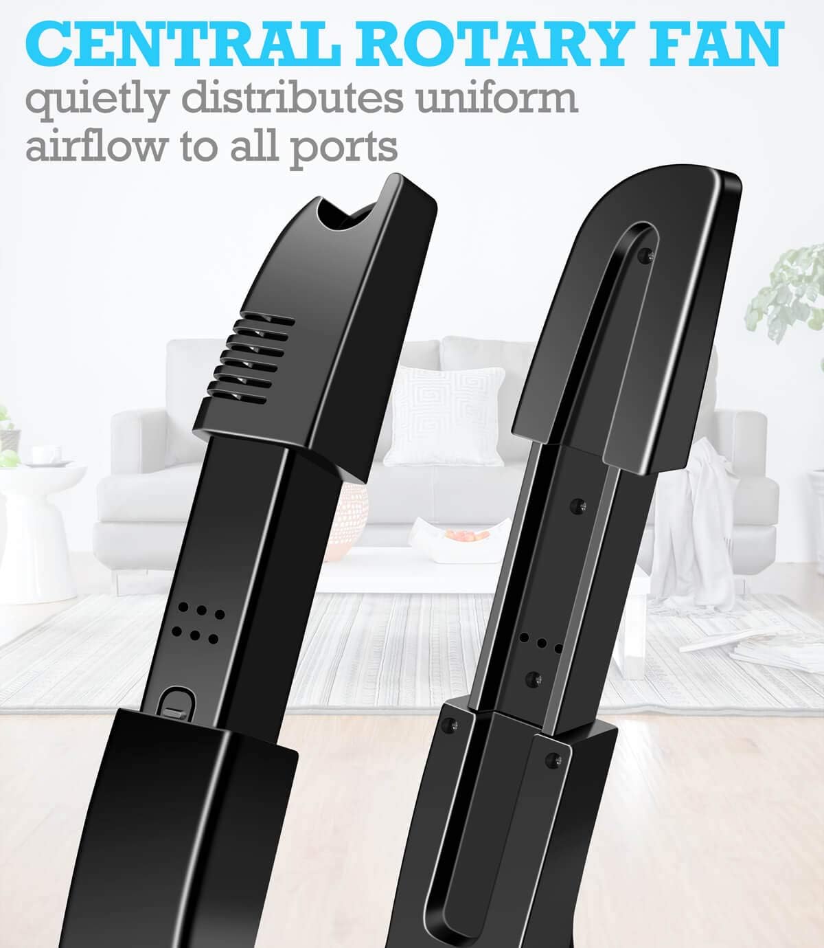 Portable Electric Shoe Glove Boot Dryer Warmer with Folding and Drying Rack - Image 5