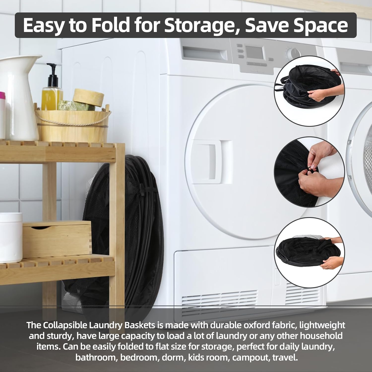 Extra Large 107L Strong Laundry Hamper 17.5