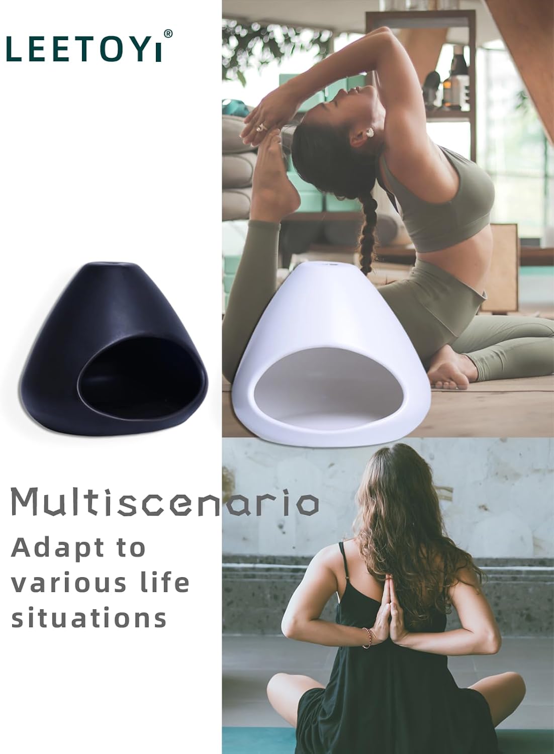 Ceramic Palo Santo Holder - Modern Incense Burner for Meditation,Yoga and Energy Cleansing - Wood Sticks Dish, Cone Burner - Inspired Home Decor Gift (White) - Image 5